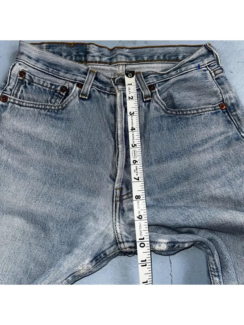 Levis 501 Vintage Y2K Europe Straight Leg Jeans 27x32 90s Light Wash Act 24x30